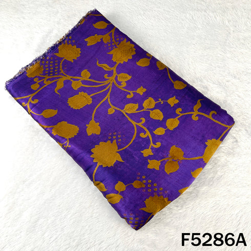Digital Print Gajji Silk Fabric - F5286