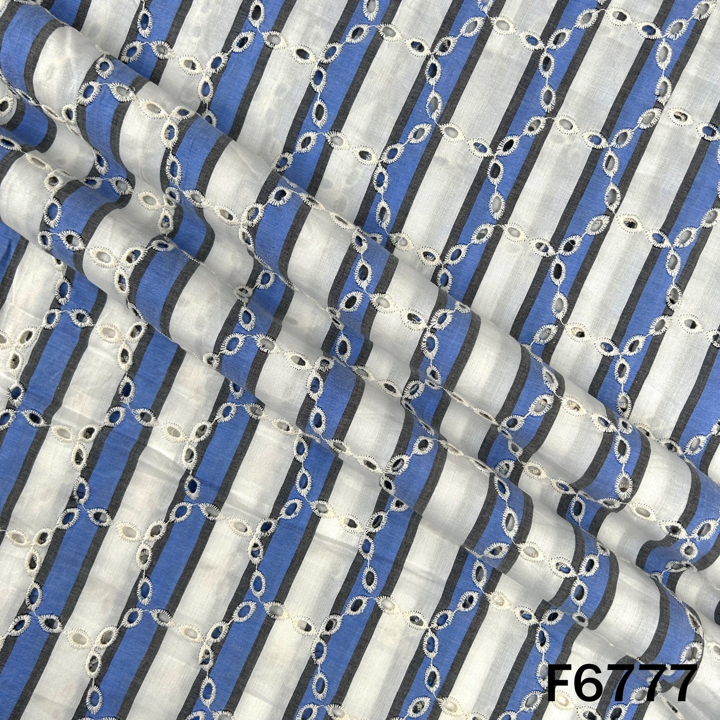 Stripe Hokaba Cambric Cotton Fabric - F6777
