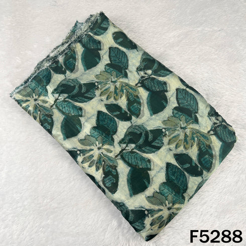 Digital Print Gajji Silk Fabric - F5288