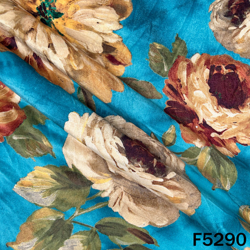 Digital Print micro Velvet Fabric - F5290