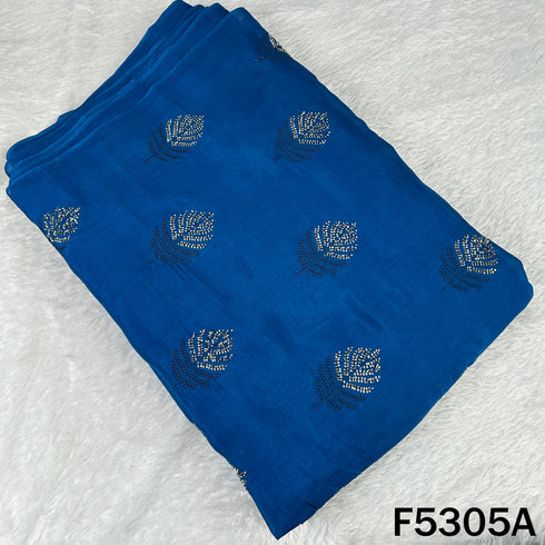 Cut Dana Thread Work Chinnon Chiffon Fabric - F5305