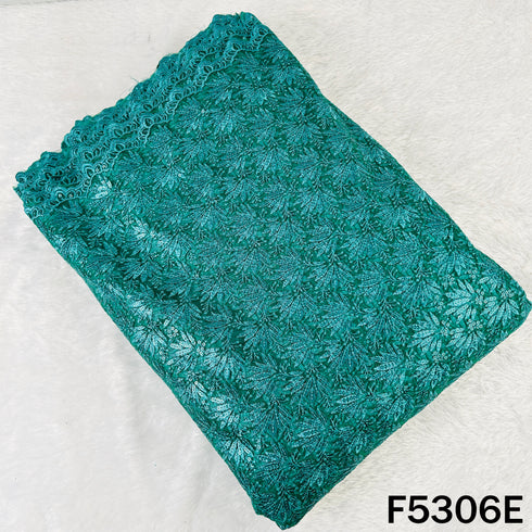 Thread Sequins Embroidered Net Fabric - F5306