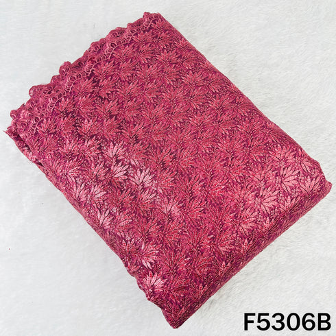 Thread Sequins Embroidered Net Fabric - F5306