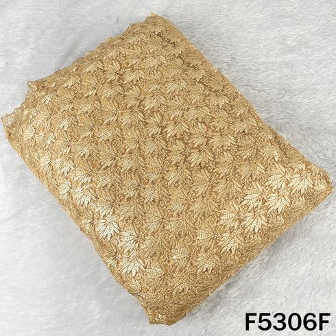 Thread Sequins Embroidered Net Fabric - F5306