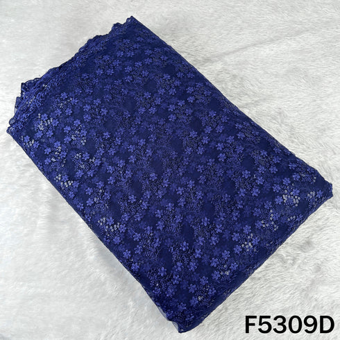 Thread Sequins Embroidered Net Fabric - F5309
