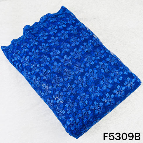 Thread Sequins Embroidered Net Fabric - F5309