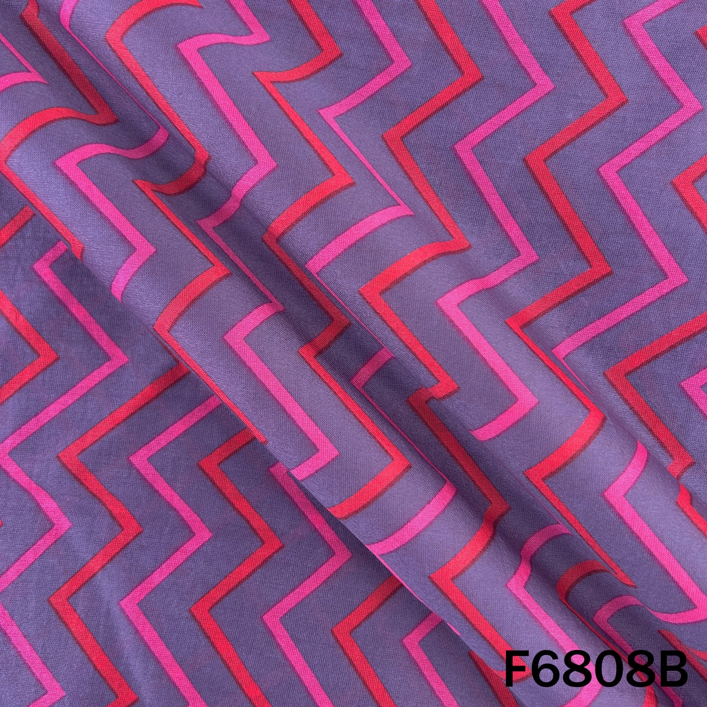 Printed Tussar Chanderi Fabric - F6808