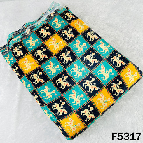 Digital Print Velvet Fabric - F5317