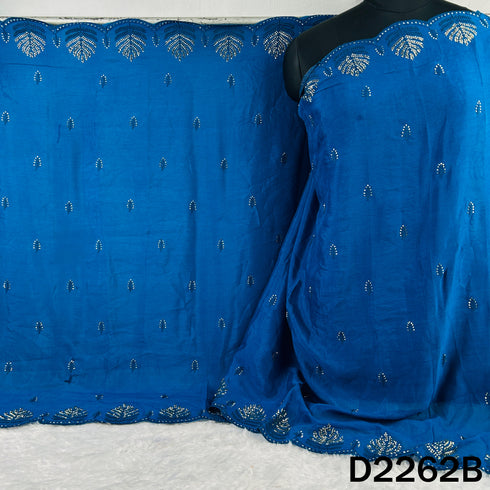 Cut Dana Thread Embroidered Chinnon Chiffon Dupatta - D2262