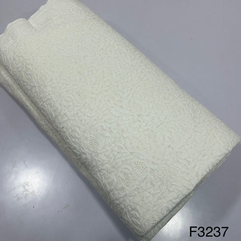 Thread Embroidered Kota Cotton Fabric-F3237