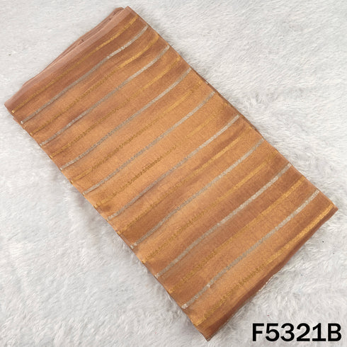 Zari Work Pure Tissue Fabric - F5321