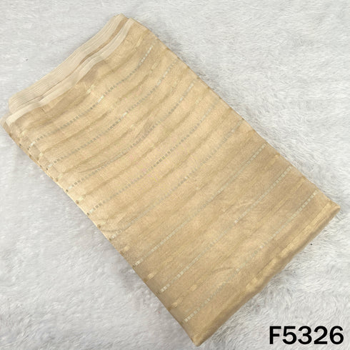 Zari Work Pure Tissue Fabric - F5326