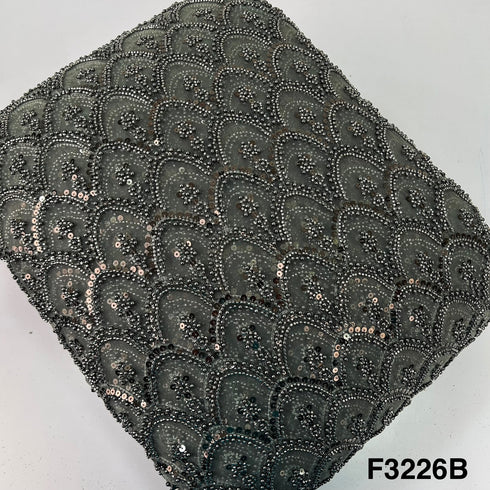 Cut Dana Embroidered Net Fabric - F3226