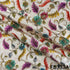 Digital Print Zari Sequins Embroidered Crepe Fabric - F5333