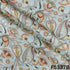 Digital Print Zari Embroidered Cotton Silk Fabric - F5337