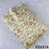 Digital Print Zari Embroidered Cotton Silk Fabric - F5337