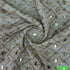 Dyeable Zari Sequins Embroidered Georgette Fabric-F3248