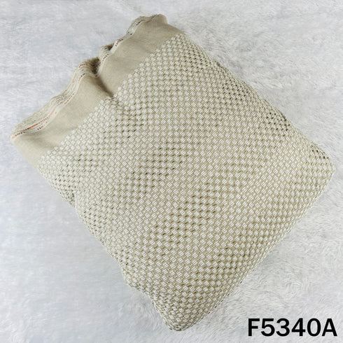 Cut Dana Thread Embroidered Linen Cotton Fabric - F5340