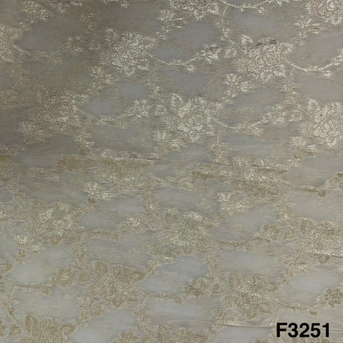 Dyeable Zari Tissue Fabric-F3251