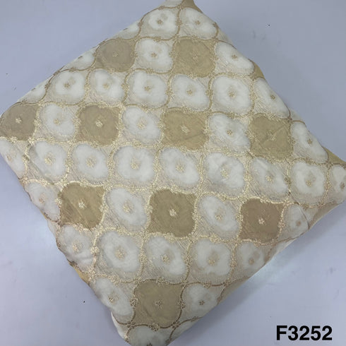 Dyeable Zari Tissue Fabric-F3252