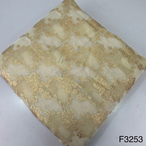 Dyeable Zari Tissue Fabric-F3253