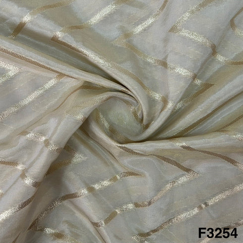 Dyeable Zari Tissue Fabric-F3254