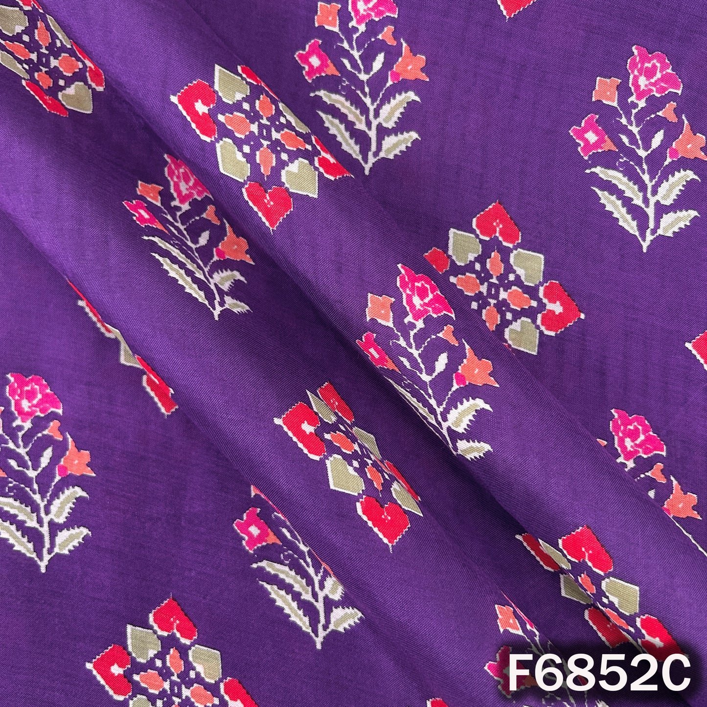 Printed Muslin Cotton Fabric - F6852