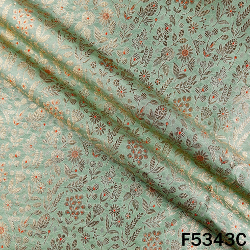 Banarasi Brocade Silk Fabric - F5342