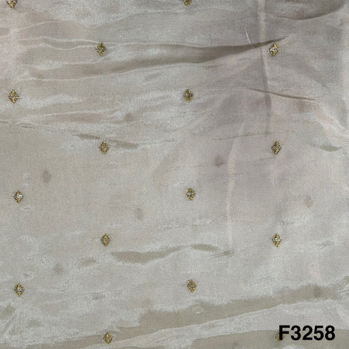Dyeable Zari Tissue Fabric-F3258