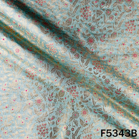Banarasi Brocade Silk Fabric - F5342
