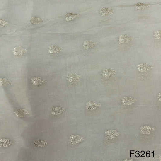 Dyeable Zari Tissue Fabric-F3261