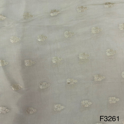 Dyeable Zari Tissue Fabric-F3261