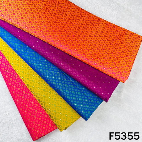 Zari Work Banarasi Brocade Silk Fabric - F5355