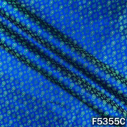 Zari Work Banarasi Brocade Silk Fabric - F5355