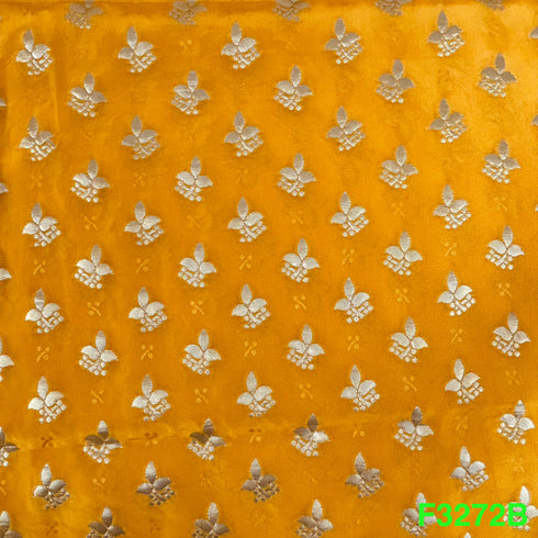 Zari Work Upada Silk Fabric-F3272