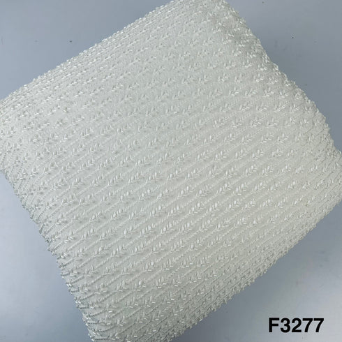 Cut Dana Thread Embroidered Georgette Fabric-F3277