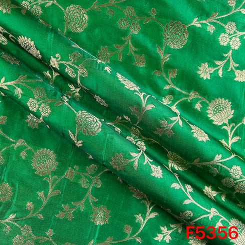 Zari Work Banarasi Brocade Silk Fabric - F5356