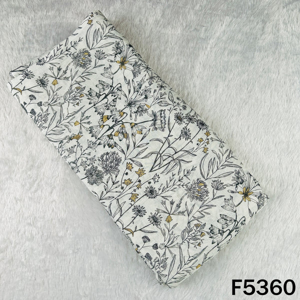 Digital Print Pure Linen Cotton Fabric - F5360