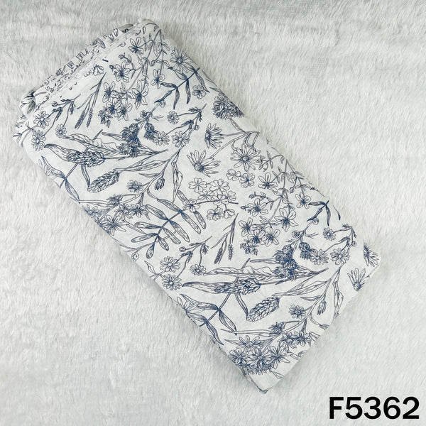 Digital Print Linen Cotton Fabric - F5362