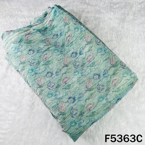Digital Print Crush Tissue Fabric - F5363