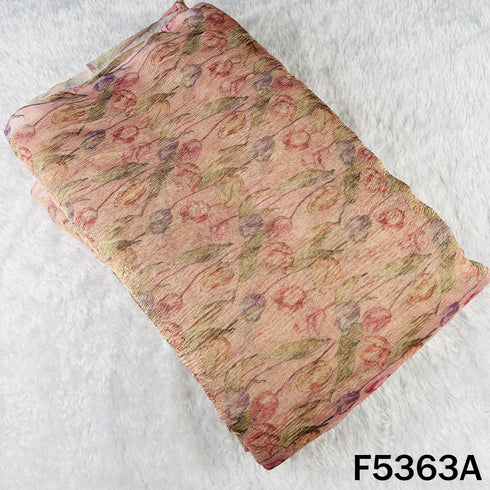 Digital Print Crush Tissue Fabric - F5363