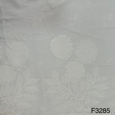 Thread Embroidered Cotton Fabric-F3285