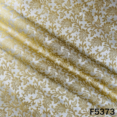 Dyeable Zari Work Brocade Silk Fabric - F5373