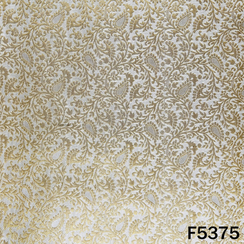 Dyeable Zari Work Brocade Silk Fabric - F5375