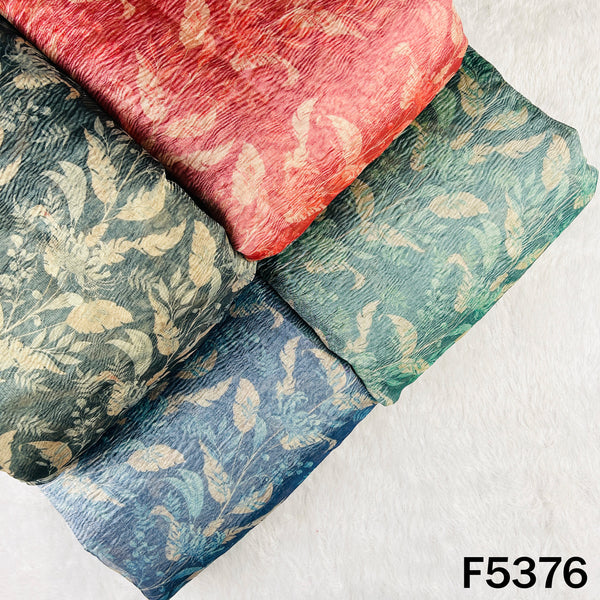 Digital Print Crush Tissue Fabric - F5376