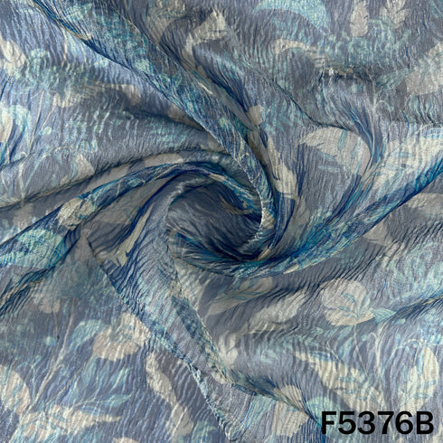 Digital Print Crush Tissue Fabric - F5376