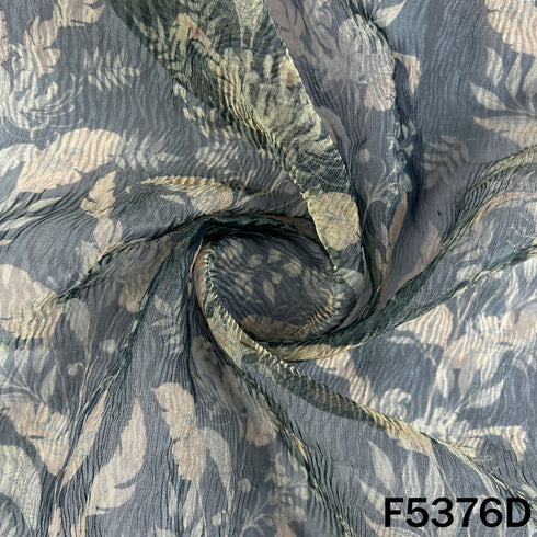Digital Print Crush Tissue Fabric - F5376