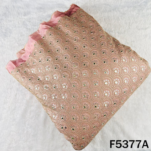 Zari Sequins Embroidered Shimmer Tissue Fabric - F5377