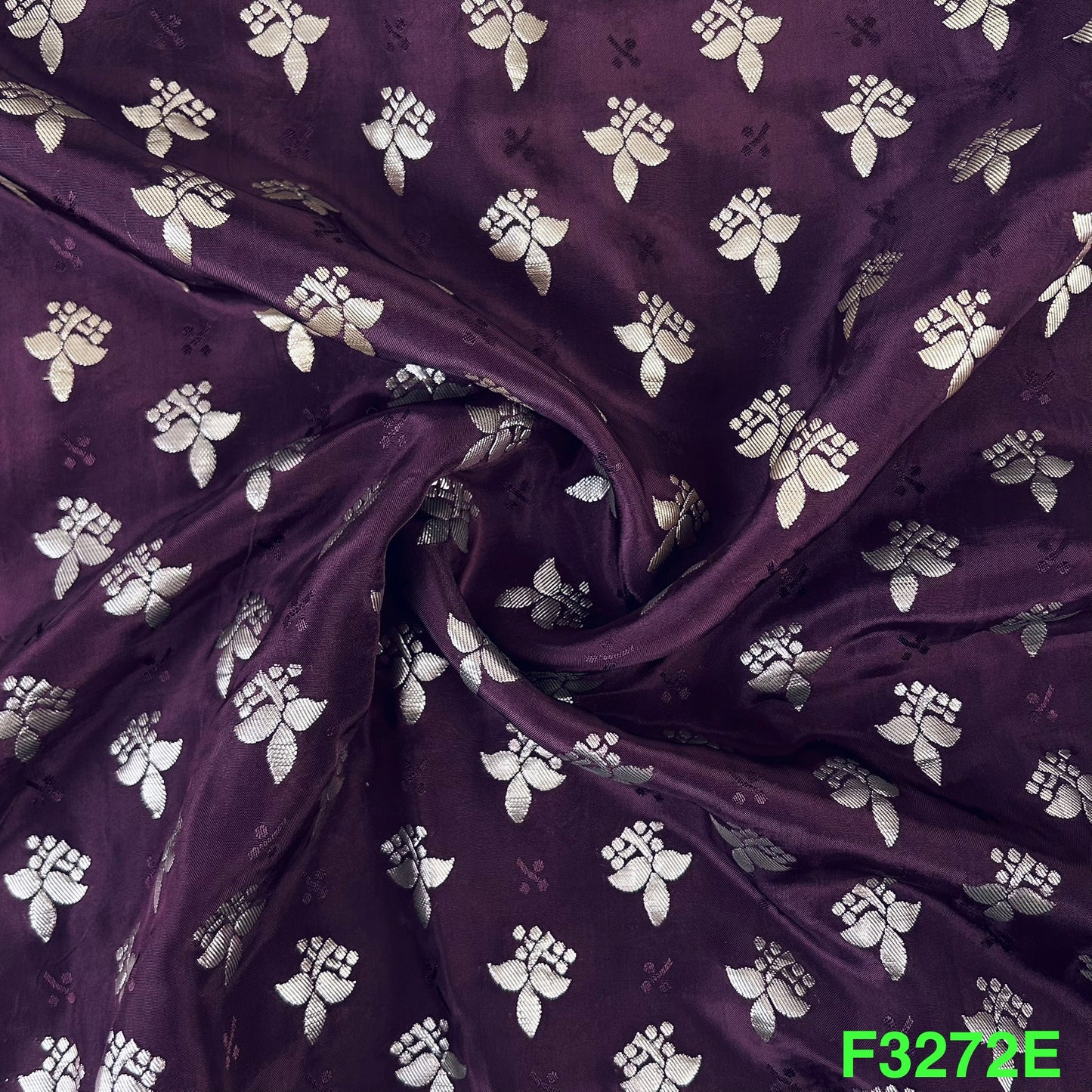 Zari Work Upada Silk Fabric-F3272
