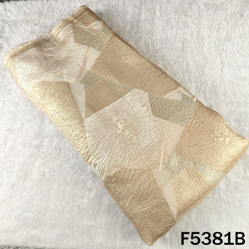 Zari Work Crushed Tissue Fabric - F5381